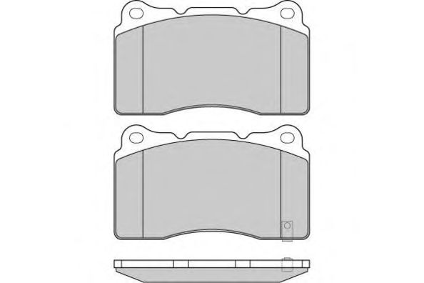 Комплект тормозных колодок, дисковый тормоз 12-1157