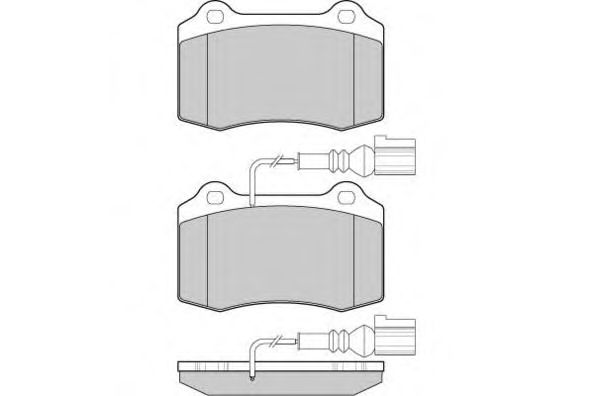 Комплект тормозных колодок, дисковый тормоз 12-1161