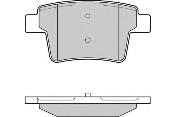 Комплект тормозных колодок, дисковый тормоз 12-1266