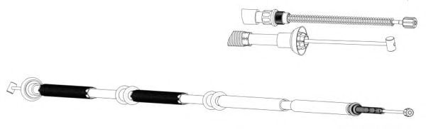 Cable, parking brake FA02240