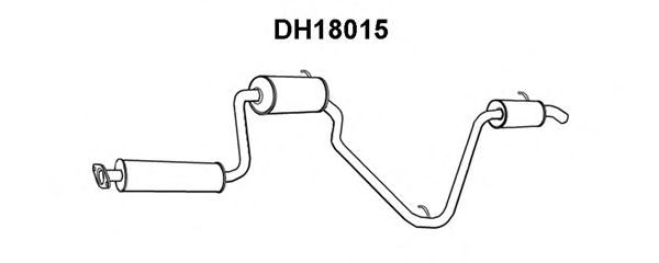 Глушитель выхлопных газов конечный DH18015