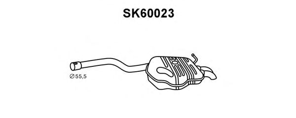 Silencieux arrière SK60023