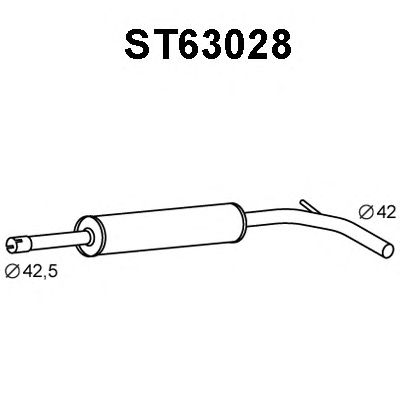 Silenziatore centrale ST63028
