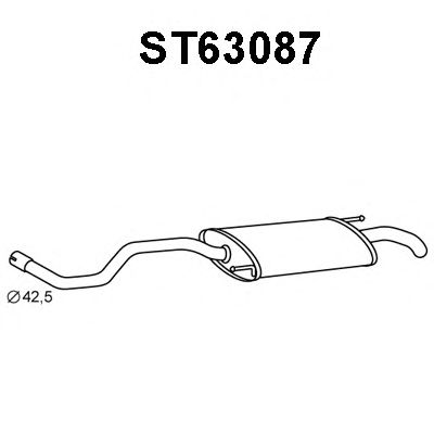 Silenciador posterior ST63087