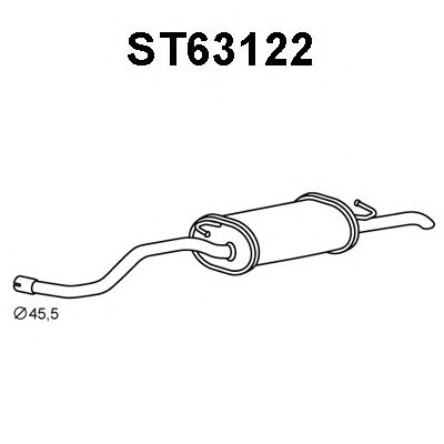 Silenciador posterior ST63122