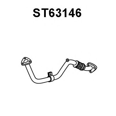 Труба выхлопного газа ST63146