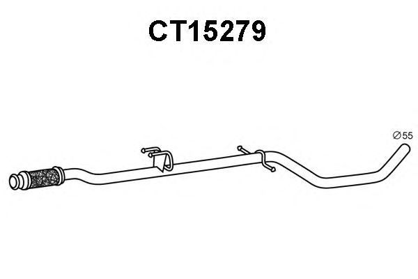 Tubo de escape CT15279