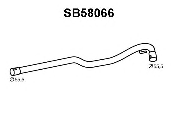 Σωλήνας εξάτμισης SB58066
