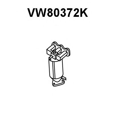 Catalyseur en coude VW80372K
