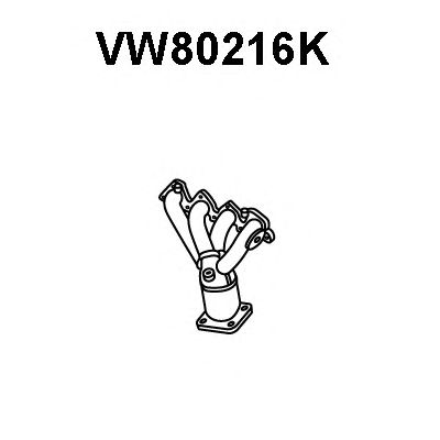 katalizör manifoldu VW80216K