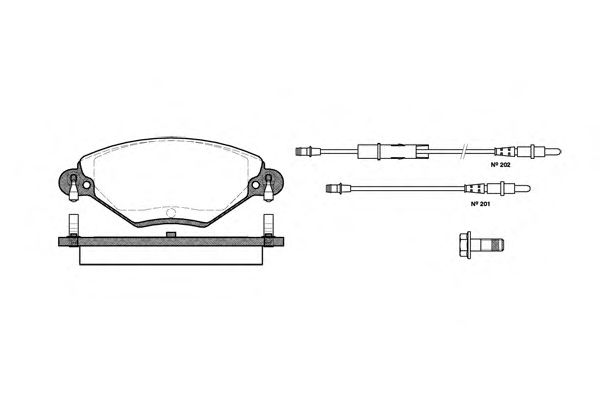 Комплект тормозных колодок, дисковый тормоз P9283.04