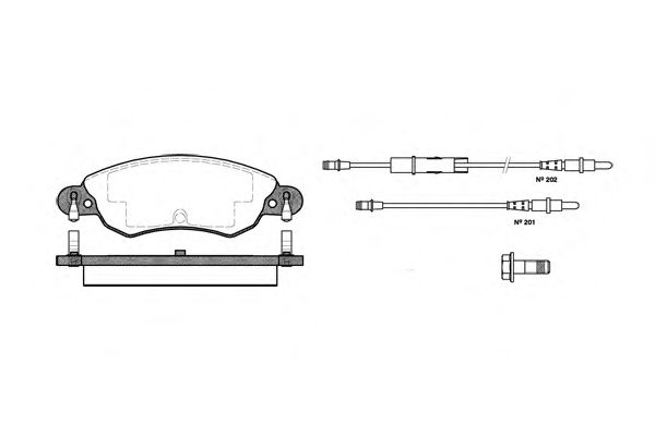 Комплект тормозных колодок, дисковый тормоз P9293.04