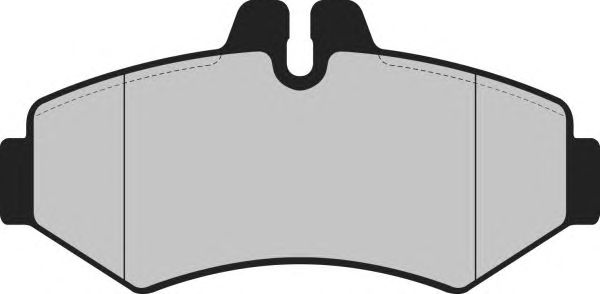 Комплект тормозных колодок, дисковый тормоз PA1183