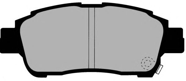 Комплект тормозных колодок, дисковый тормоз PA1243