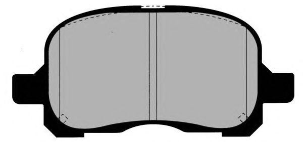 Комплект тормозных колодок, дисковый тормоз PA1408