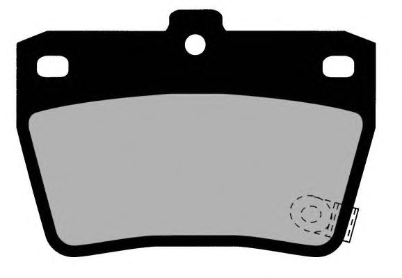 Комплект тормозных колодок, дисковый тормоз PA1413