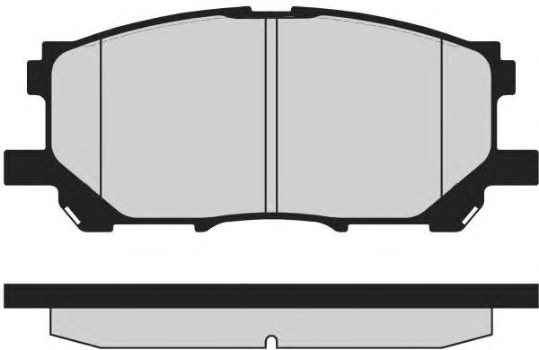 Комплект тормозных колодок, дисковый тормоз PA1649