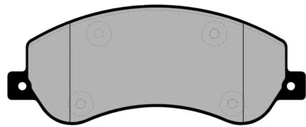 Kit de plaquettes de frein, frein à disque PA1698
