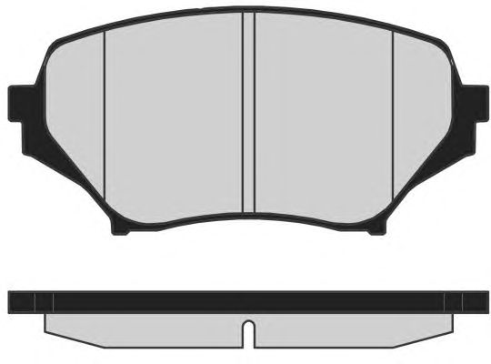 Комплект тормозных колодок, дисковый тормоз PA1717