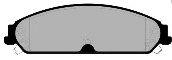 Комплект тормозных колодок, дисковый тормоз PA1767