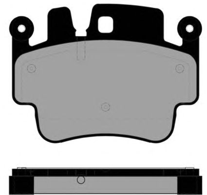 Комплект тормозных колодок, дисковый тормоз PA1850