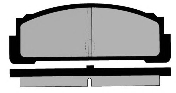 Комплект тормозных колодок, дисковый тормоз PA214