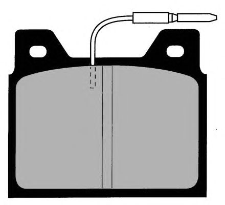 Комплект тормозных колодок, дисковый тормоз PA261