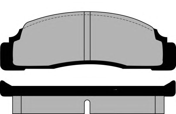 Комплект тормозных колодок, дисковый тормоз PA264