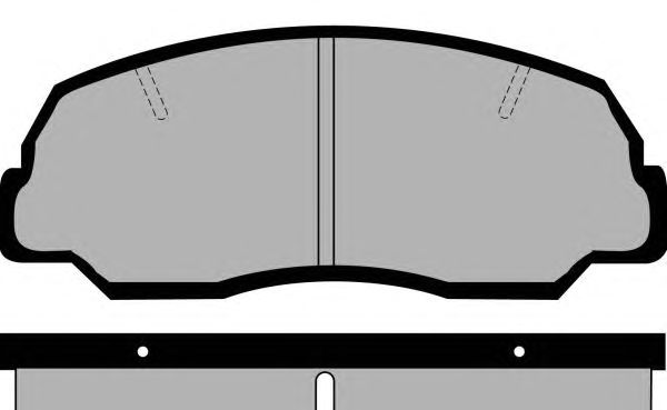 Комплект тормозных колодок, дисковый тормоз PA366