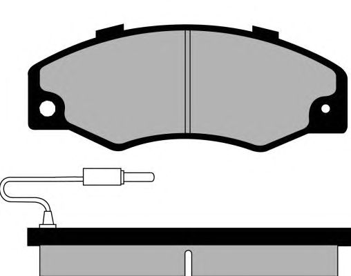 Комплект тормозных колодок, дисковый тормоз PA436