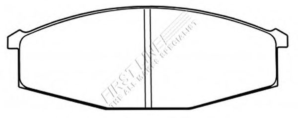 Комплект тормозных колодок, дисковый тормоз FBP1318
