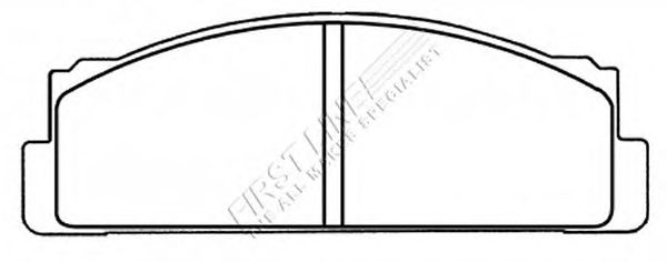 Комплект тормозных колодок, дисковый тормоз FBP1513