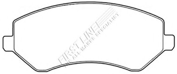 Kit de plaquettes de frein, frein à disque FBP3462