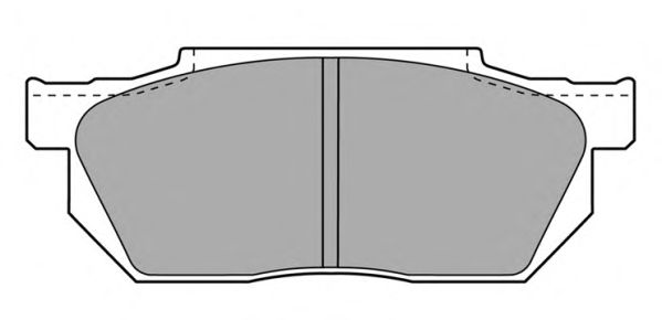 Комплект тормозных колодок, дисковый тормоз FBP-1527