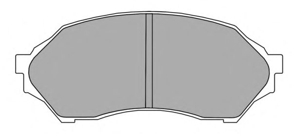 Комплект тормозных колодок, дисковый тормоз FBP-1226