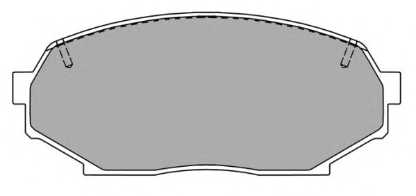Комплект тормозных колодок, дисковый тормоз FBP-1238