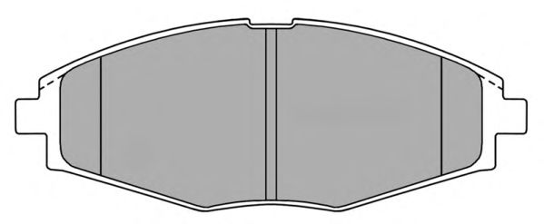 Комплект тормозных колодок, дисковый тормоз FBP-1092