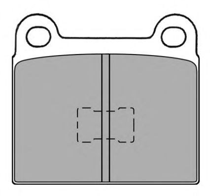 Комплект тормозных колодок, дисковый тормоз FBP-0248