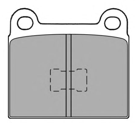 Комплект тормозных колодок, дисковый тормоз FBP-0249