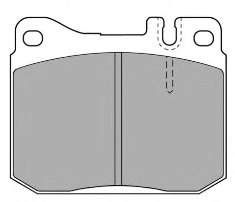 Комплект тормозных колодок, дисковый тормоз FBP-0294