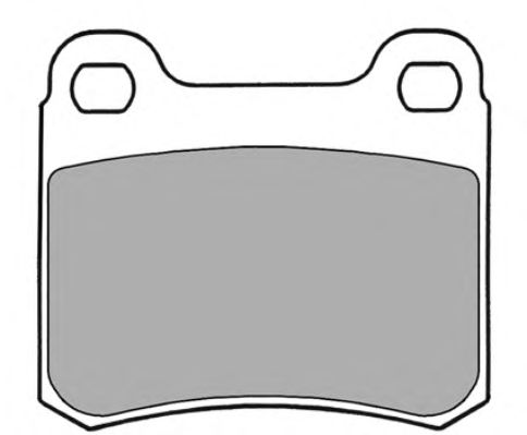 Комплект тормозных колодок, дисковый тормоз FBP-0425