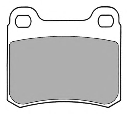 Комплект тормозных колодок, дисковый тормоз FBP-0425-01