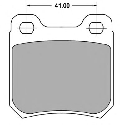 Комплект тормозных колодок, дисковый тормоз FBP-0717