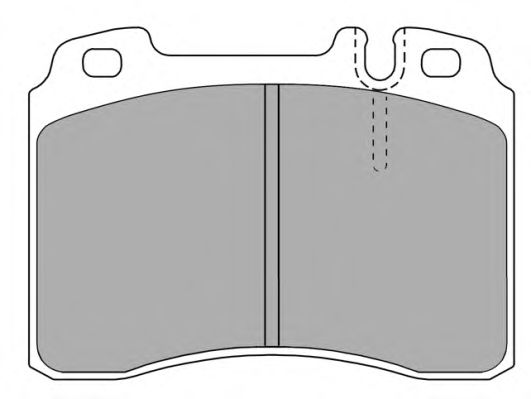 Kit de plaquettes de frein, frein à disque FBP-0837