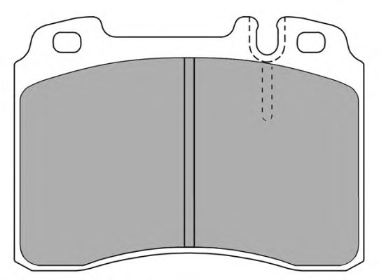 Комплект тормозных колодок, дисковый тормоз FBP-0837-01