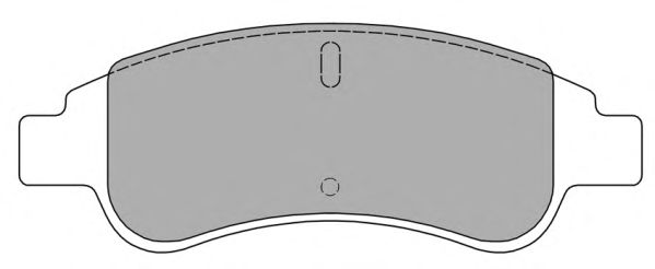 Комплект тормозных колодок, дисковый тормоз FBP-1212-01