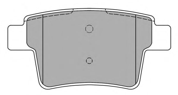 Комплект тормозных колодок, дисковый тормоз FBP-1446