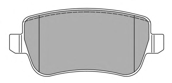 Комплект тормозных колодок, дисковый тормоз FBP-1475