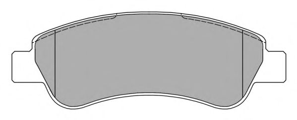 Комплект тормозных колодок, дисковый тормоз FBP-1479