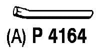 Труба выхлопного газа P4164